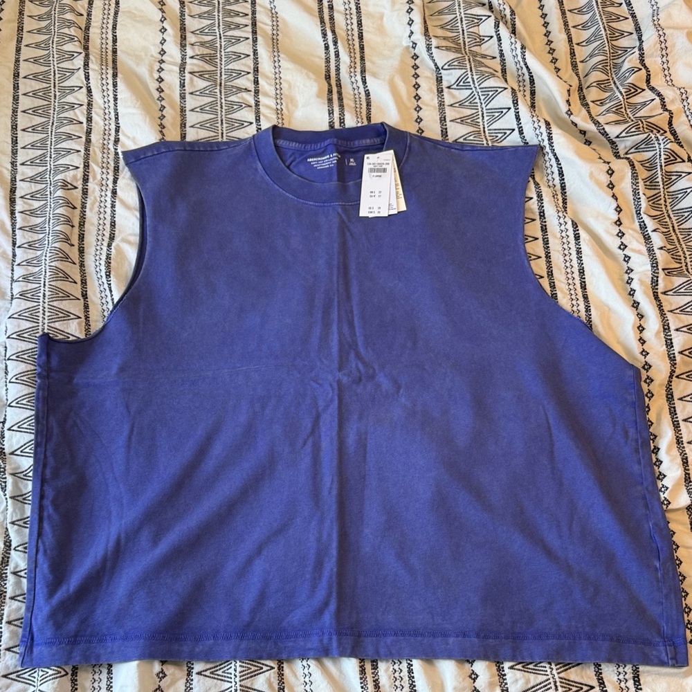 Abercrombie Sleeveless Blue Top